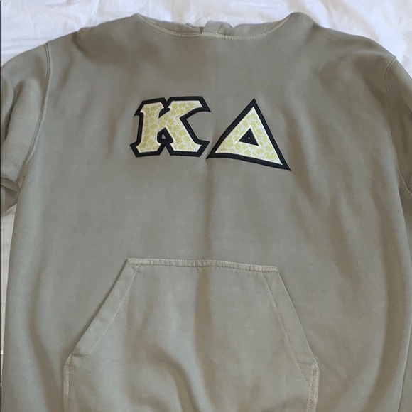 olive green kappa hoodie